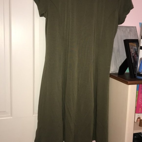 Army Green Dress - Picture 2 of 4